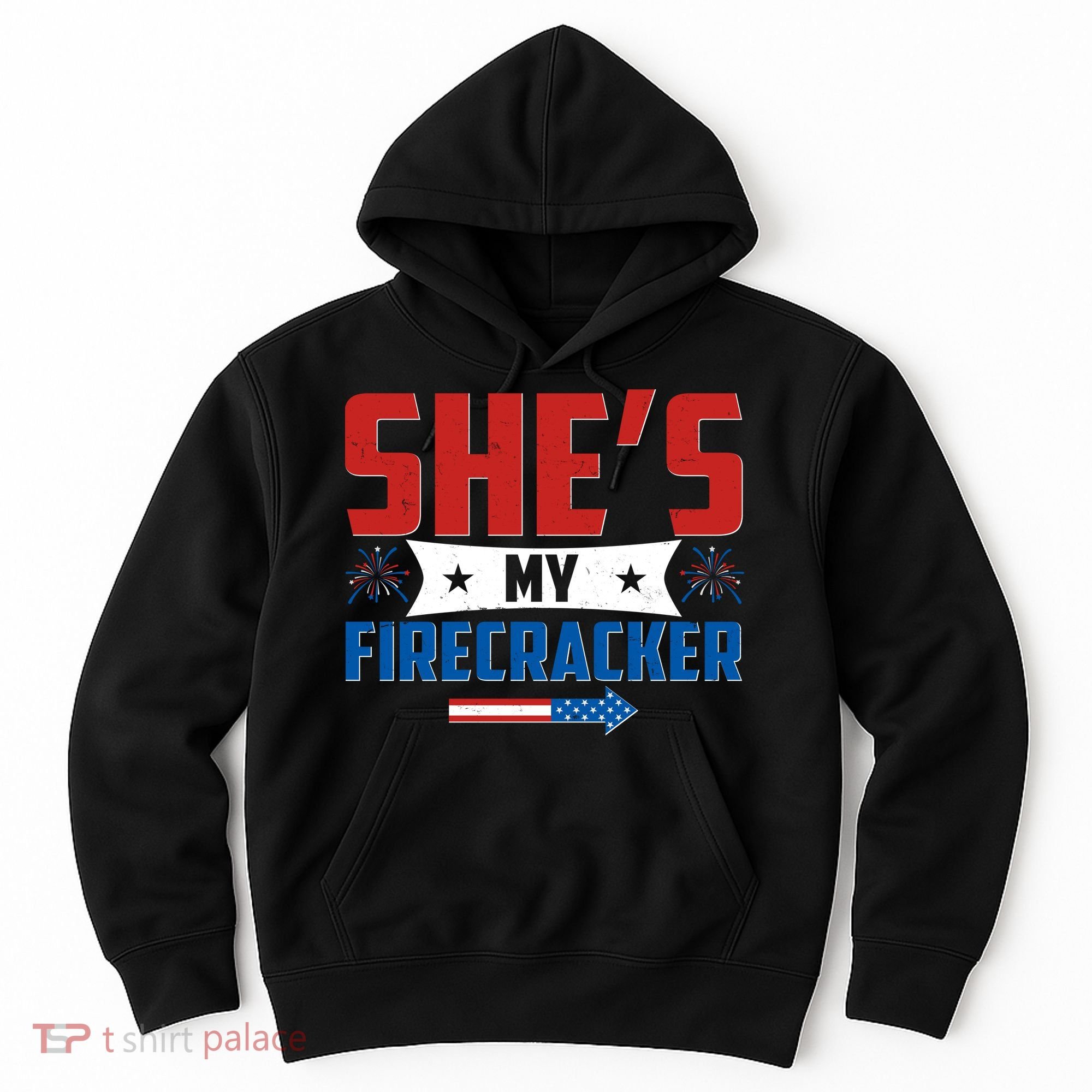4th of July She's My Firecracker Matching Shirt Hoodie