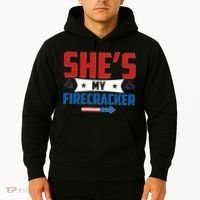 4th of July She's My Firecracker Matching Shirt Hoodie thumb 2
