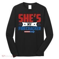 4th of July She's My Firecracker Matching Shirt Long Sleeve Shirt thumb 0
