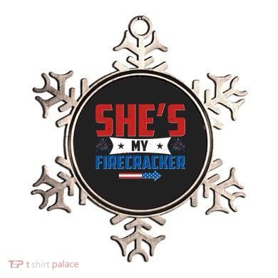 4th of July She's My Firecracker Matching Shirt Ornament
