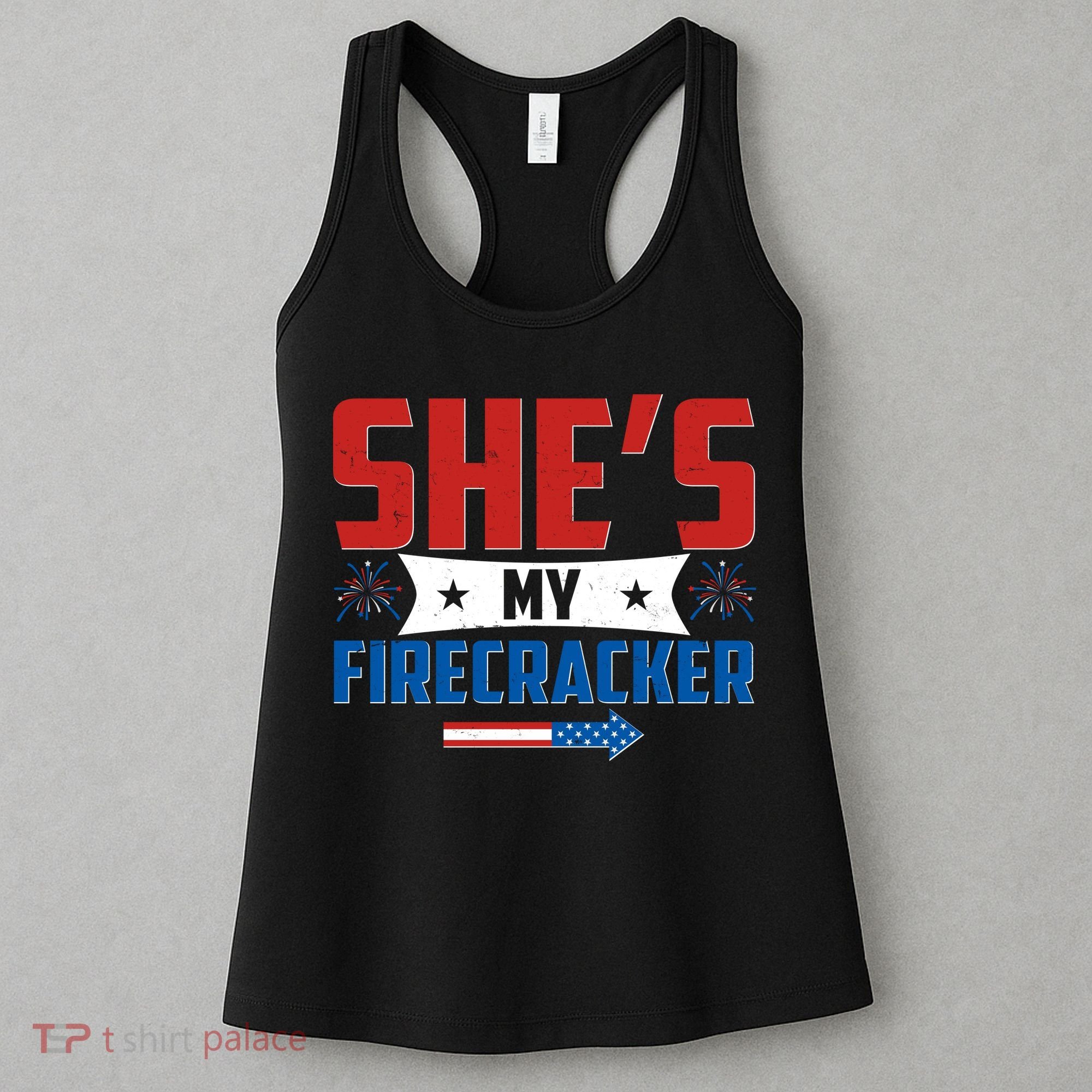 4th of July She's My Firecracker Matching Shirt Women's Tank Top