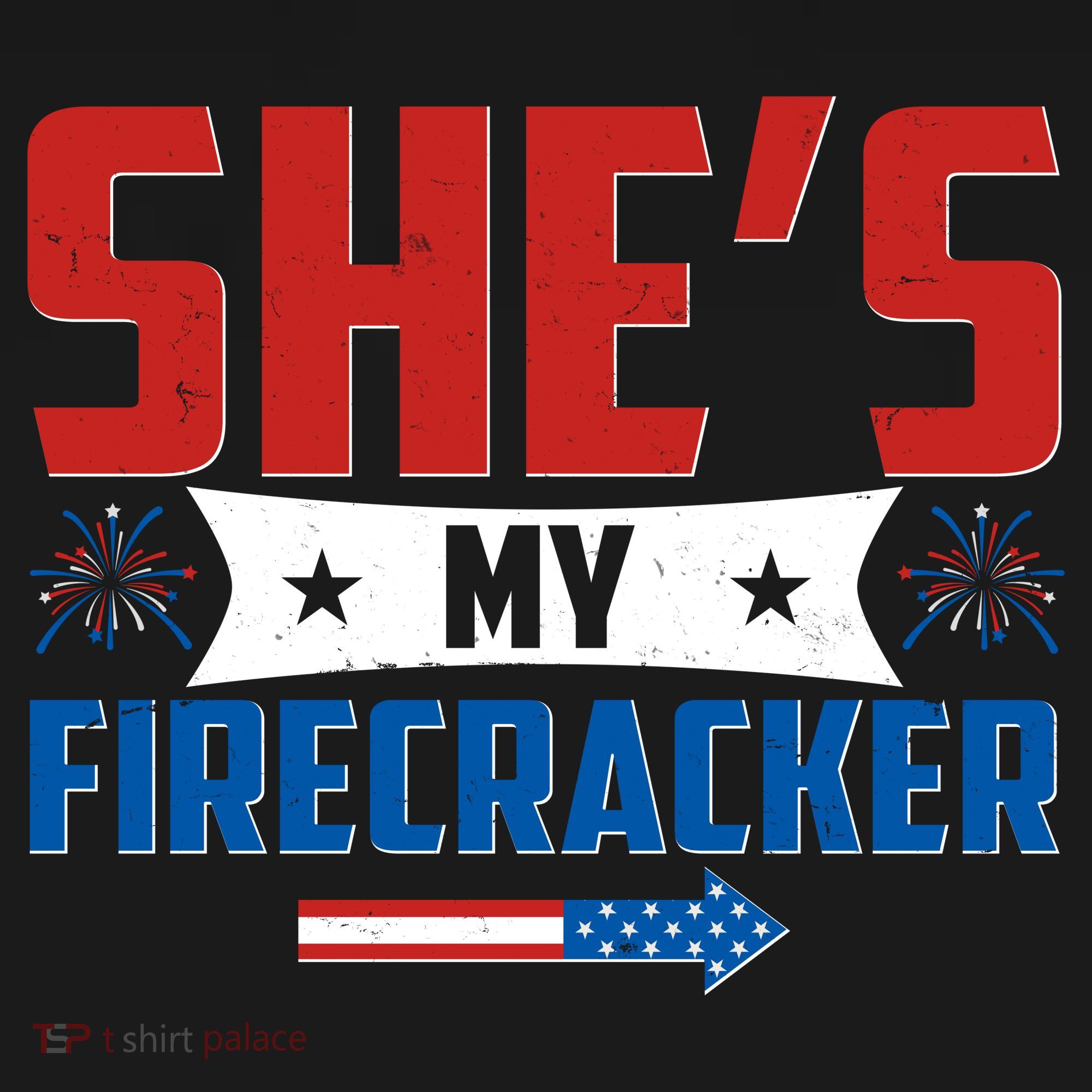 4th of July She's My Firecracker Matching Shirt Women's Tank Top