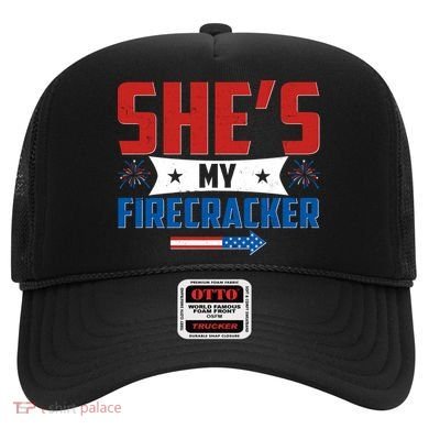 4th of July She's My Firecracker Matching Shirt Hat