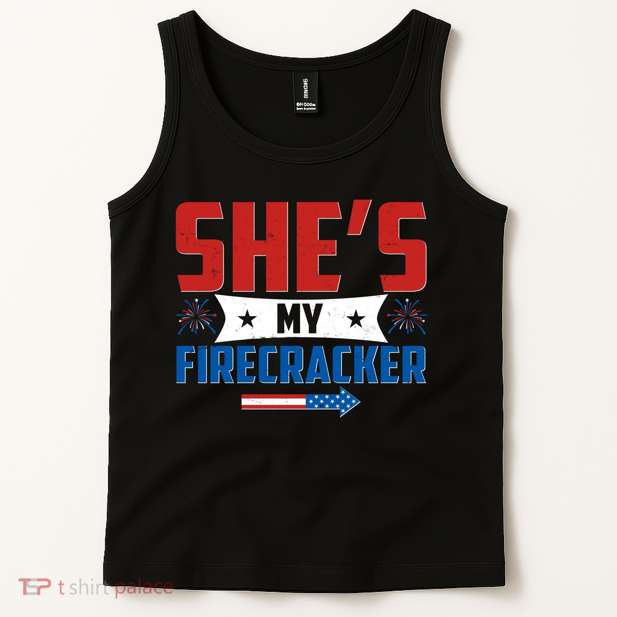 4th of July She's My Firecracker Matching Shirt Tank Top