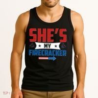 4th of July She's My Firecracker Matching Shirt Tank Top thumb 3