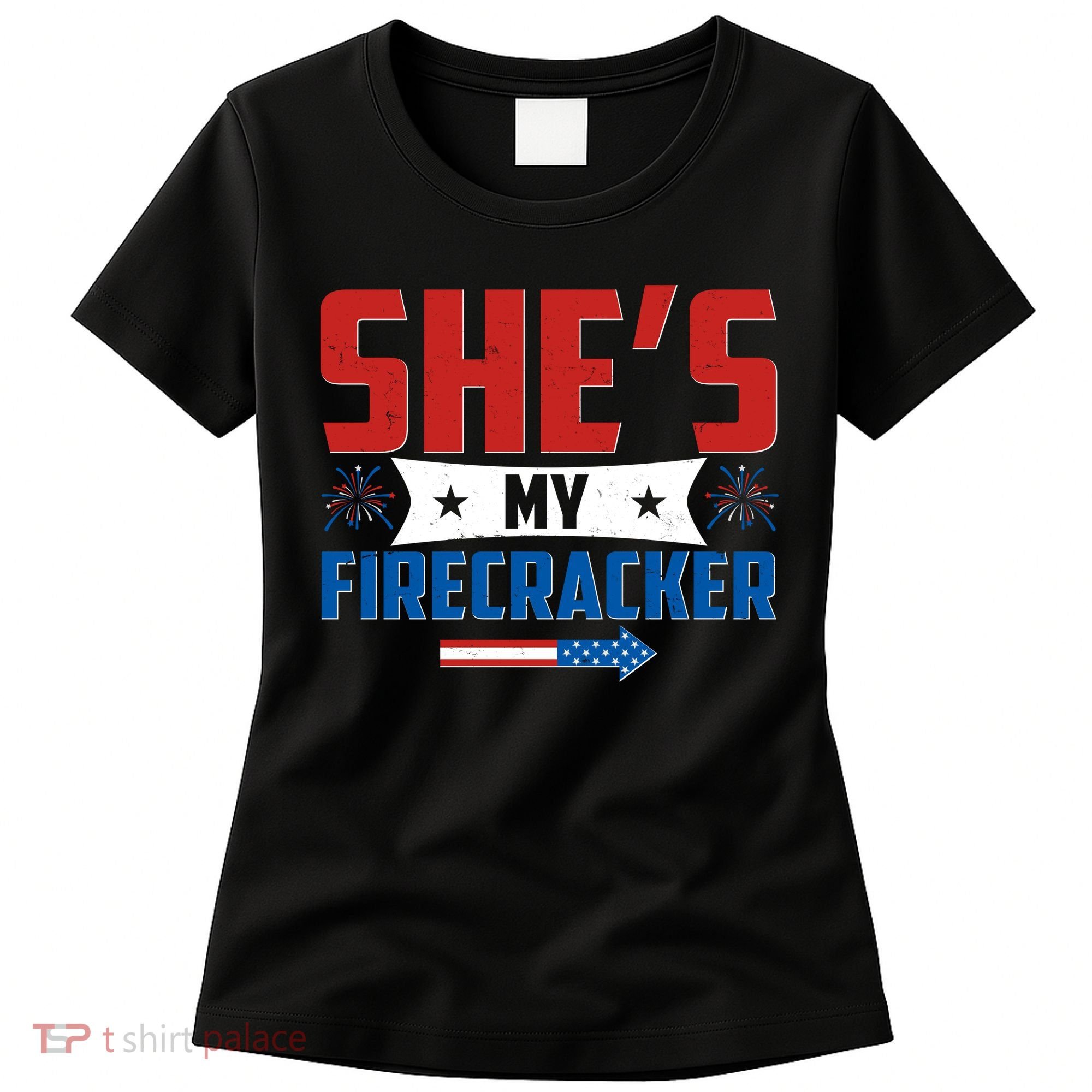 4th of July She's My Firecracker Matching Shirt Women's T-Shirt
