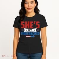 4th of July She's My Firecracker Matching Shirt Women's T-Shirt thumb 4