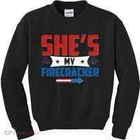 4th of July She's My Firecracker Matching Shirt Kids Sweatshirt thumb 0