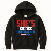 4th of July She's My Firecracker Matching Shirt Kids Hoodie thumb 0