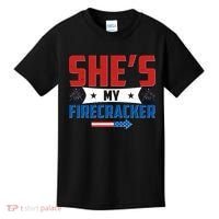 4th of July She's My Firecracker Matching Shirt Kids T-Shirt thumb 0