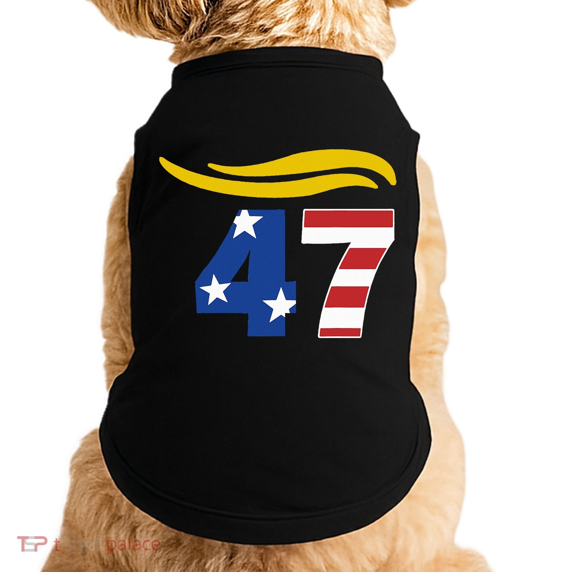 47 Trump Hair Doggie Tank