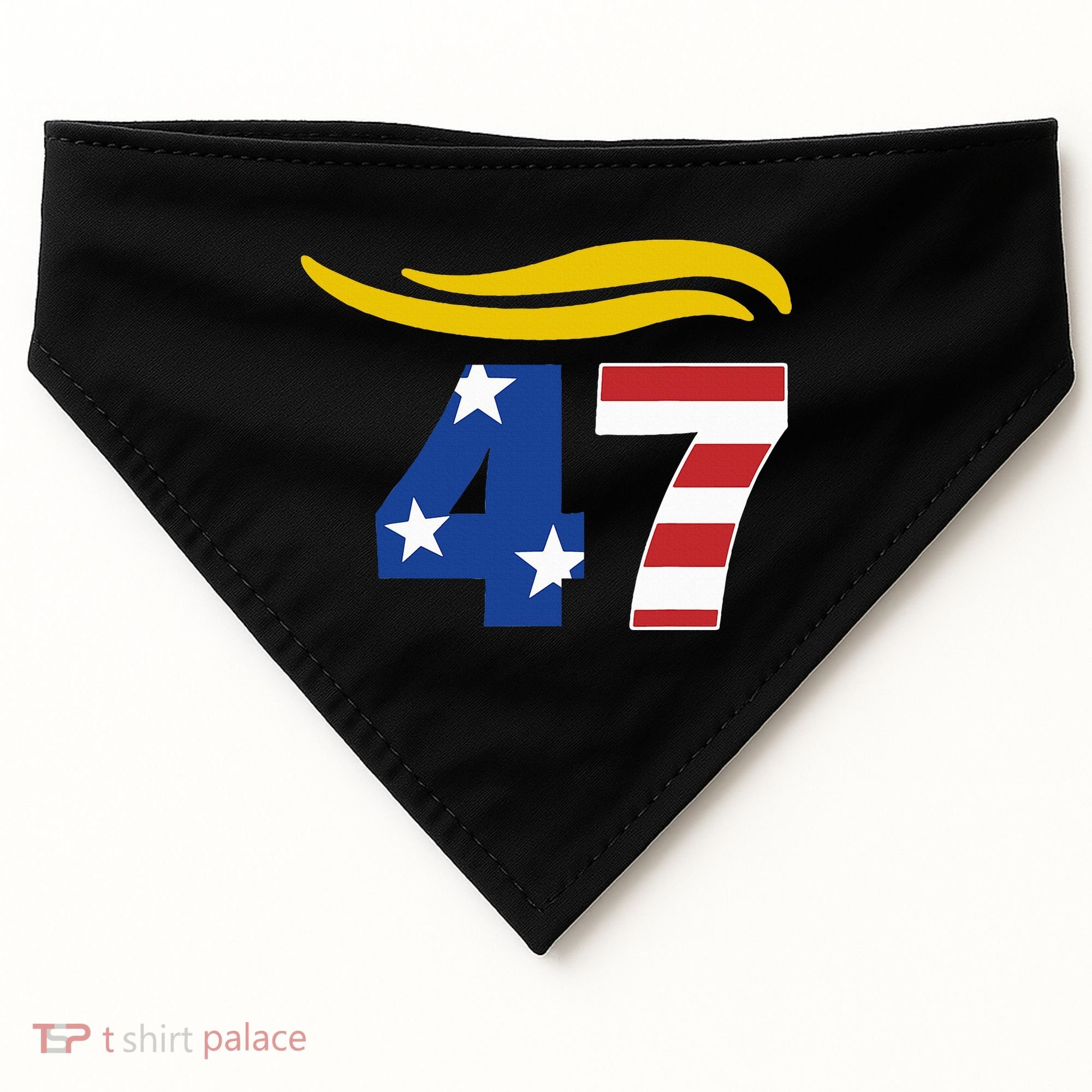 47 Trump Hair USA-Made Doggie Bandana