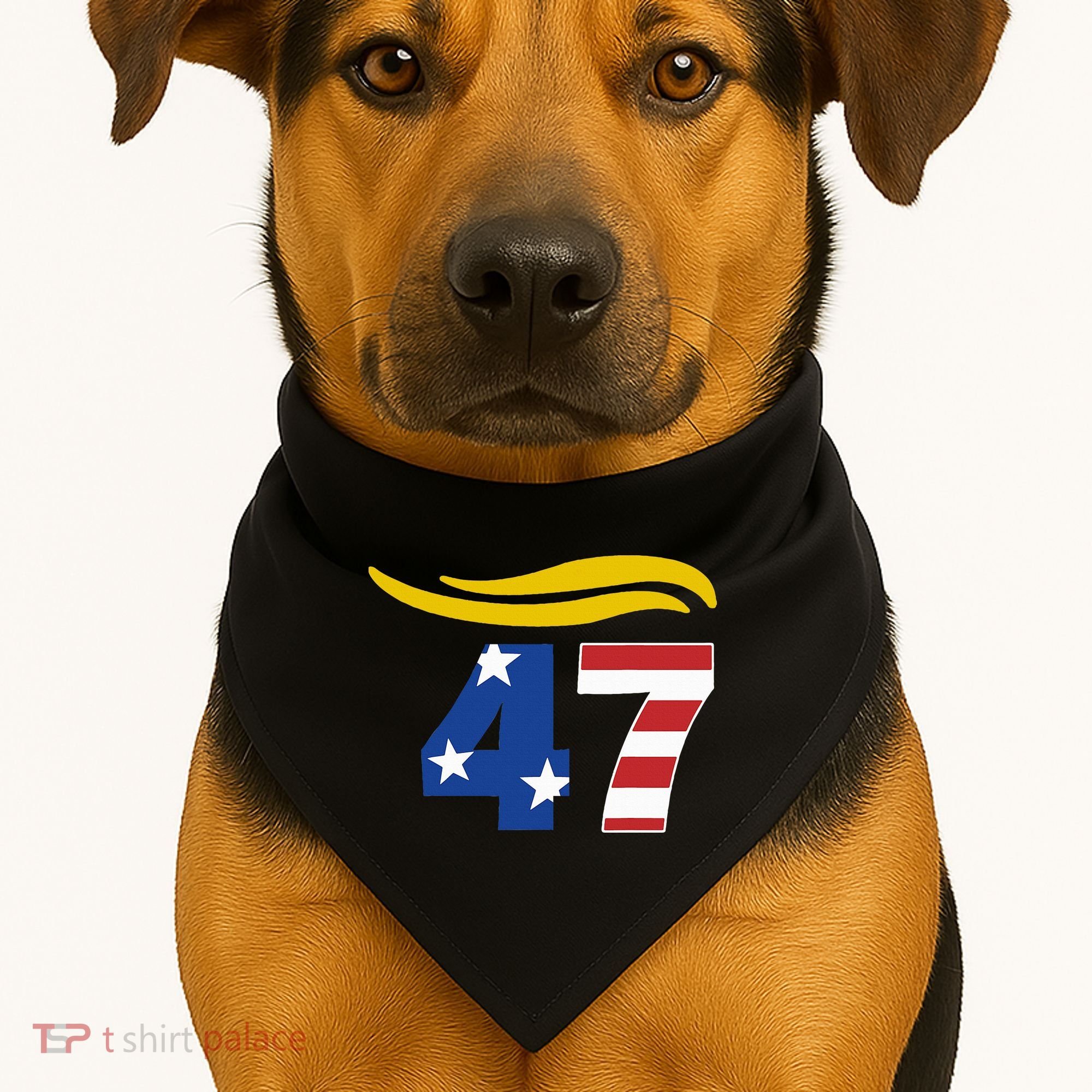 47 Trump Hair USA-Made Doggie Bandana
