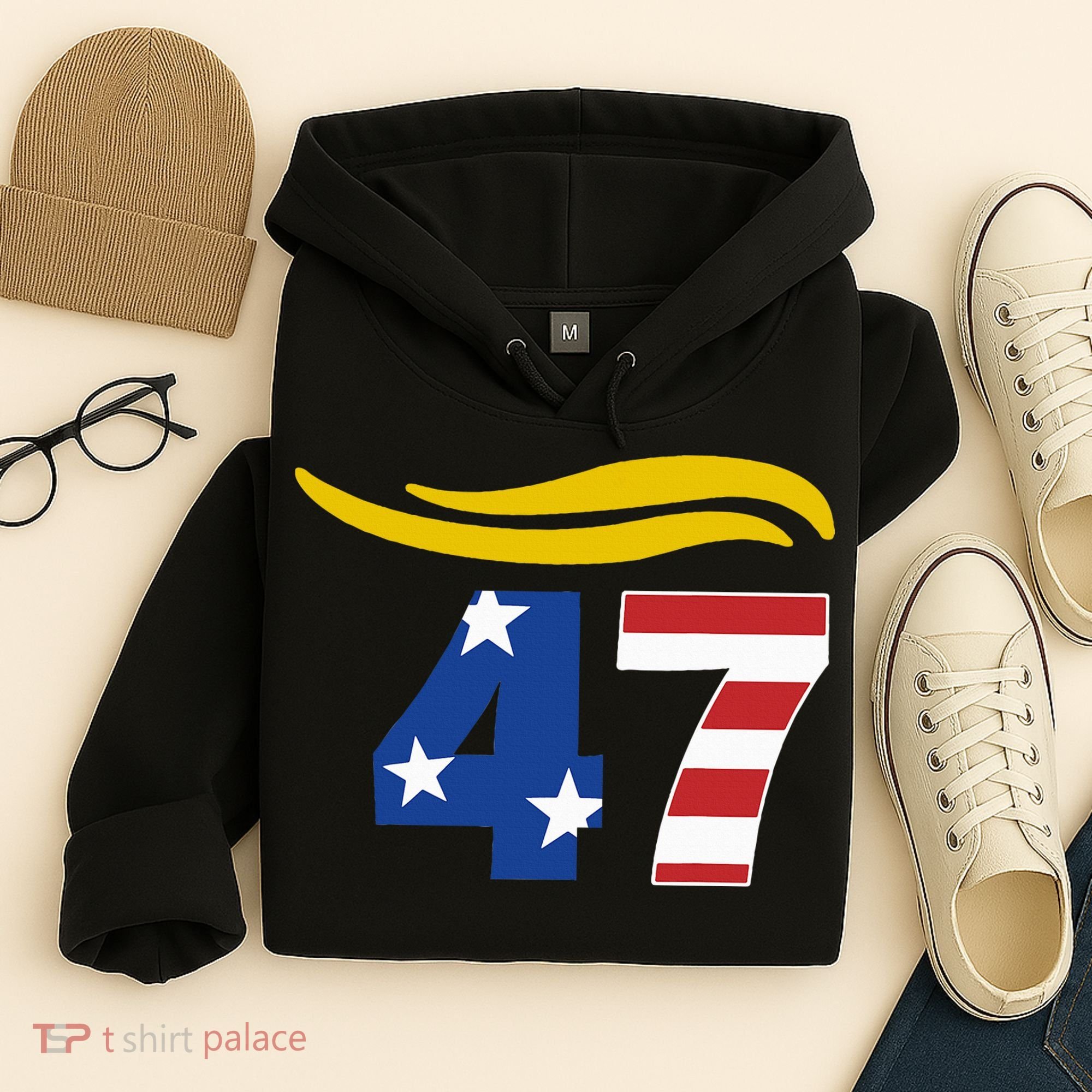 47 Trump Hair Hoodie