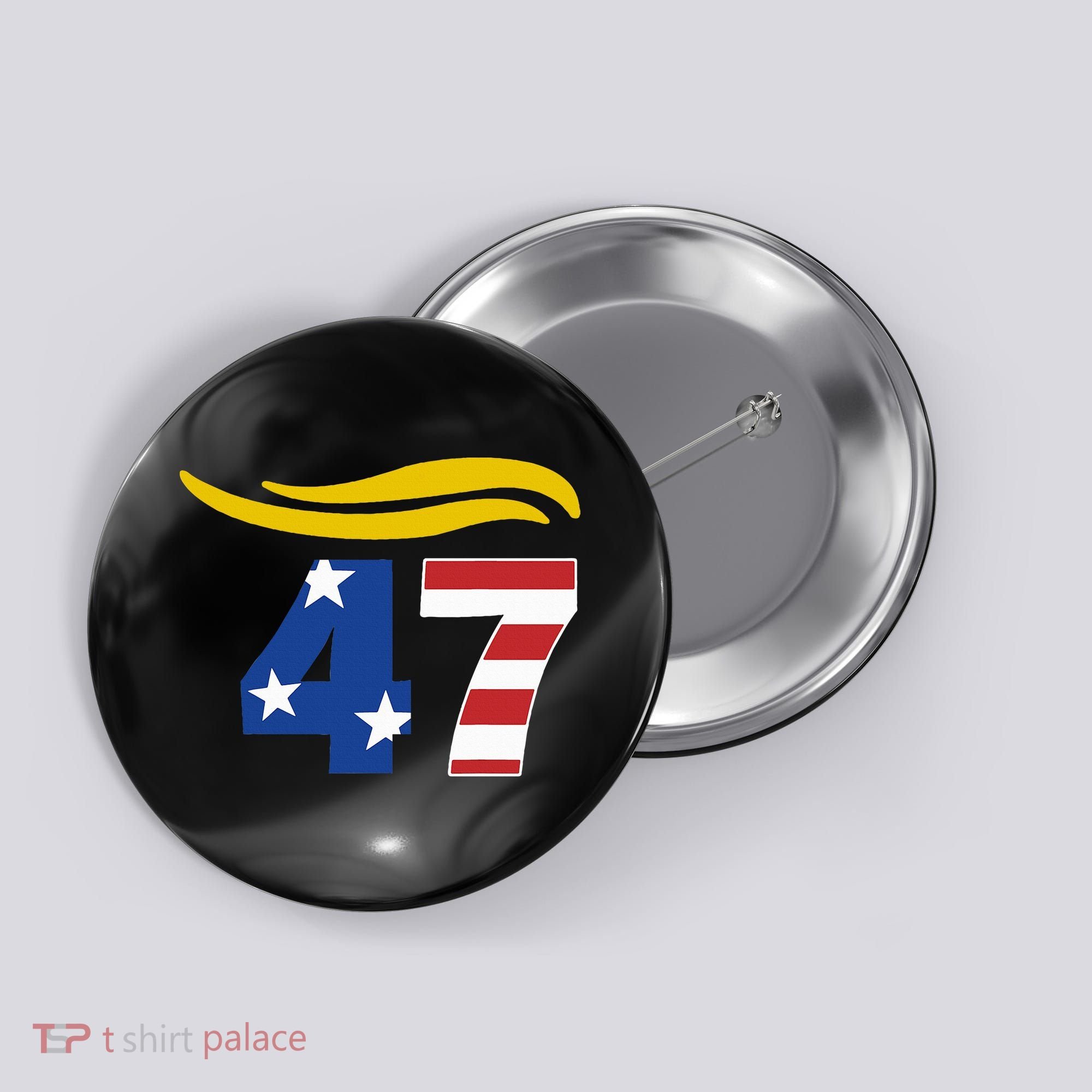 47 Trump Hair Button