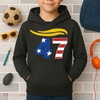 47 Trump Hair Kids Hoodie thumb 2