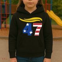 47 Trump Hair Kids Hoodie thumb 3
