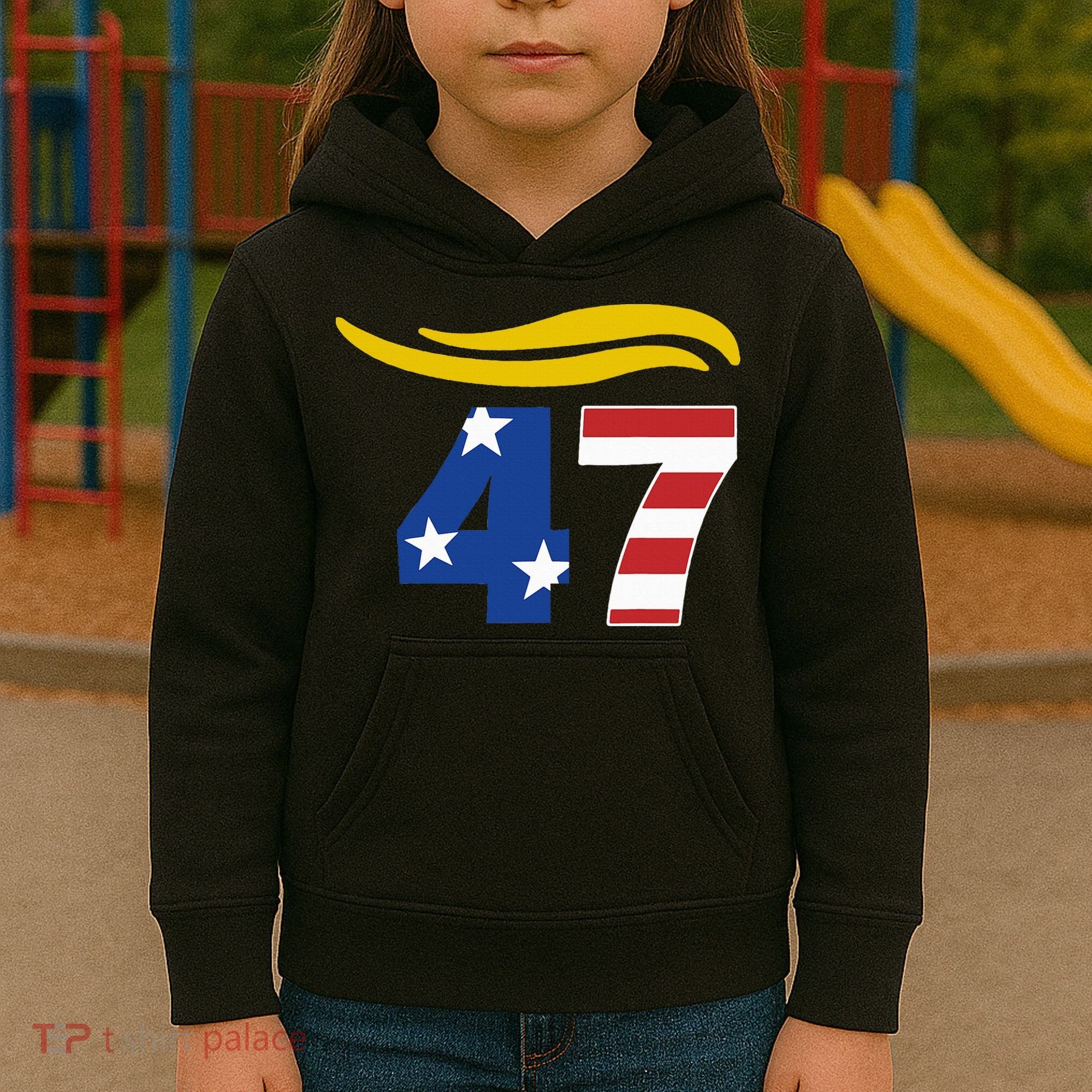 47 Trump Hair Kids Hoodie