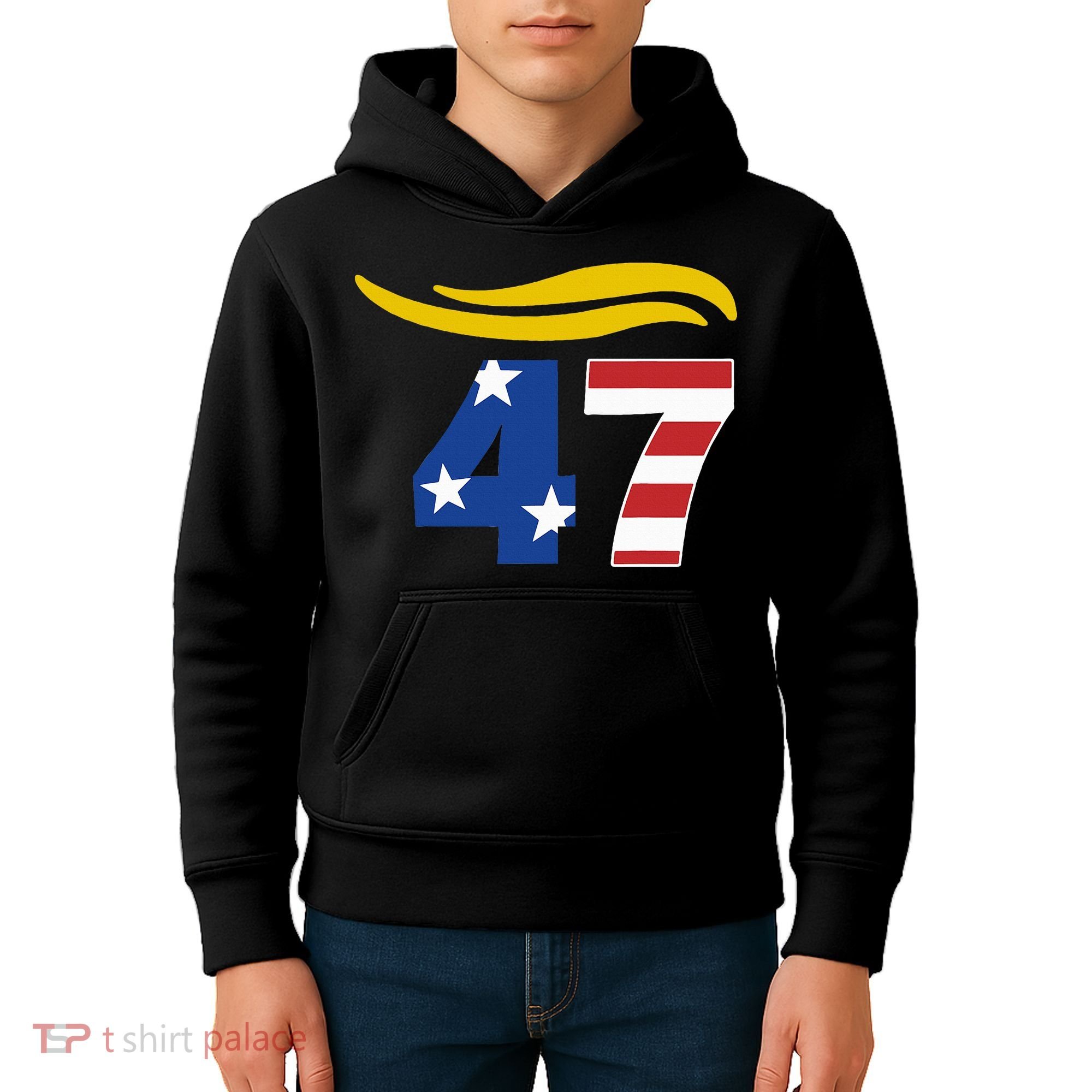 47 Trump Hair Kids Hoodie