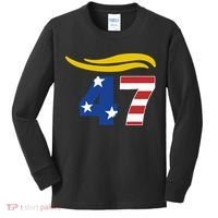 47 Trump Hair Kids Long Sleeve Shirt thumb 0