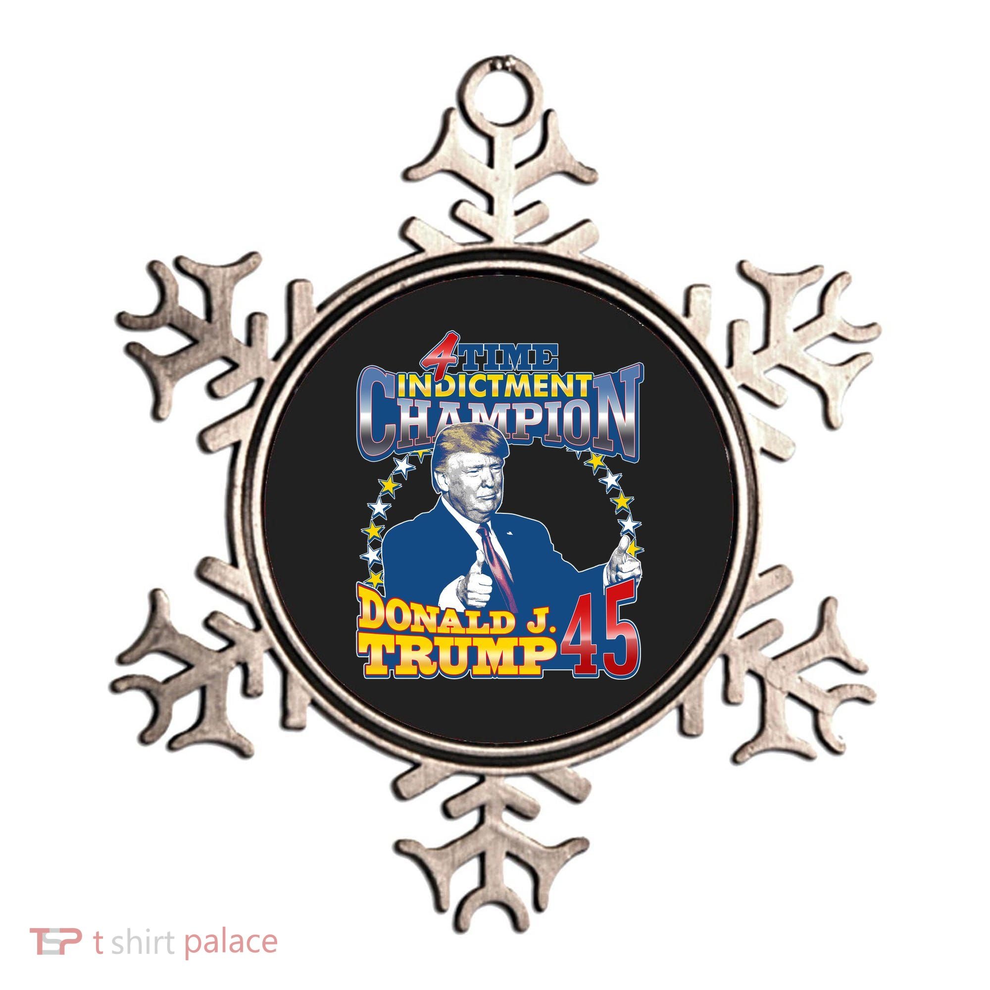 4 Time Indictment Champion Donald Trump 45 Ornament