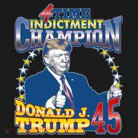 4 Time Indictment Champion Donald Trump 45 Ornament thumb 1