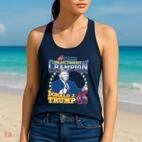 4 Time Indictment Champion Donald Trump 45 Women's Tank Top thumb 2