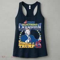 4 Time Indictment Champion Donald Trump 45 Women's Tank Top thumb 3