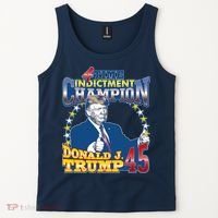 4 Time Indictment Champion Donald Trump 45 Tank Top thumb 2