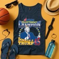 4 Time Indictment Champion Donald Trump 45 Tank Top thumb 4