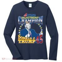 4 Time Indictment Champion Donald Trump 45 Women's Long Sleeve Shirt thumb 0