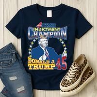 4 Time Indictment Champion Donald Trump 45 Women's T-Shirt thumb 3