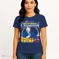 4 Time Indictment Champion Donald Trump 45 Women's T-Shirt thumb 4