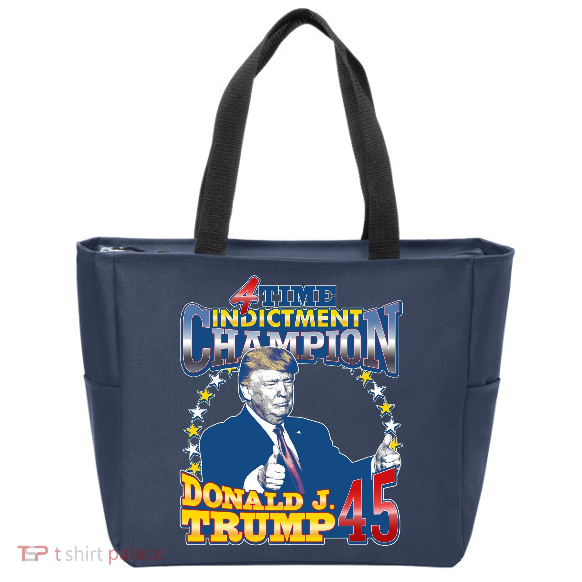 4 Time Indictment Champion Donald Trump 45 Tote Bag