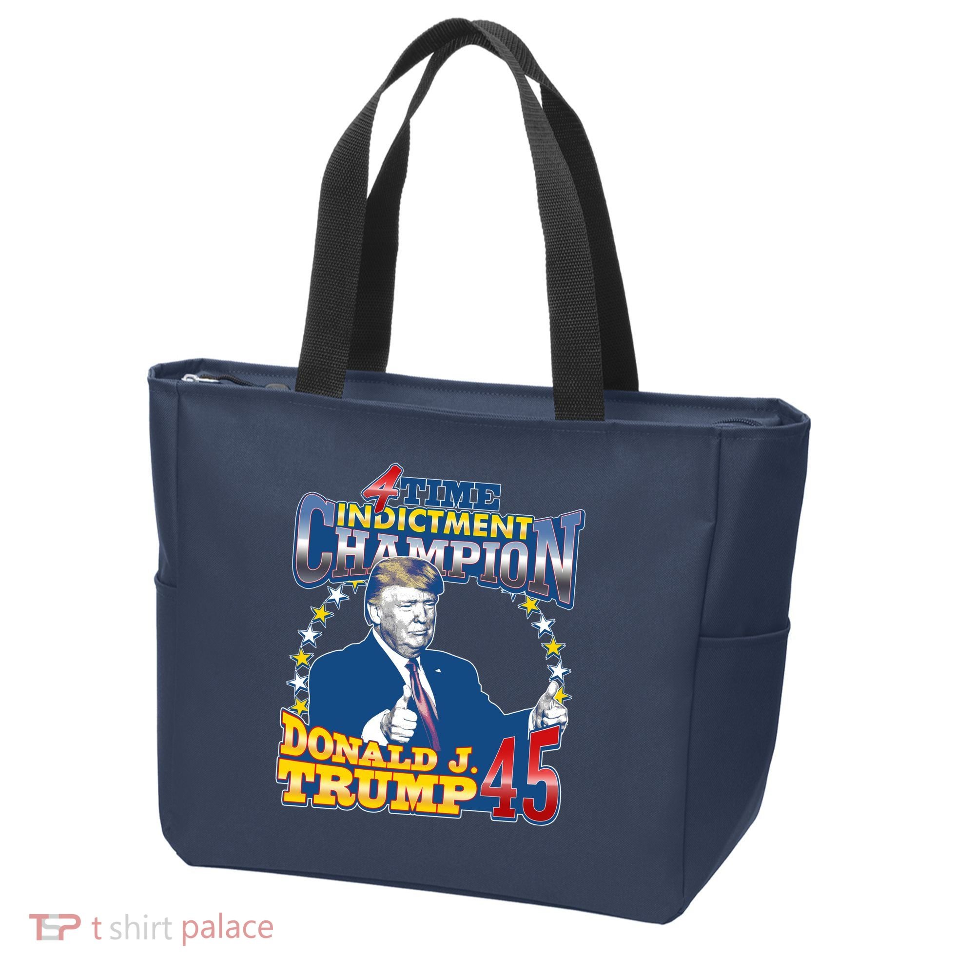 4 Time Indictment Champion Donald Trump 45 Tote Bag