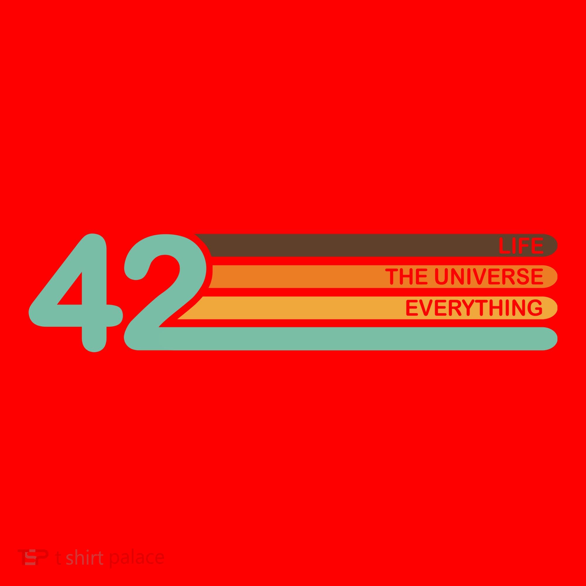 42 The Meaning Of Life Universe Everything Retro Santa Hat
