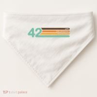 42 The Meaning Of Life Universe Everything Retro USA-Made Doggie Bandana thumb 0