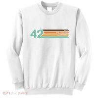 42 The Meaning Of Life Universe Everything Retro Sweatshirt thumb 0
