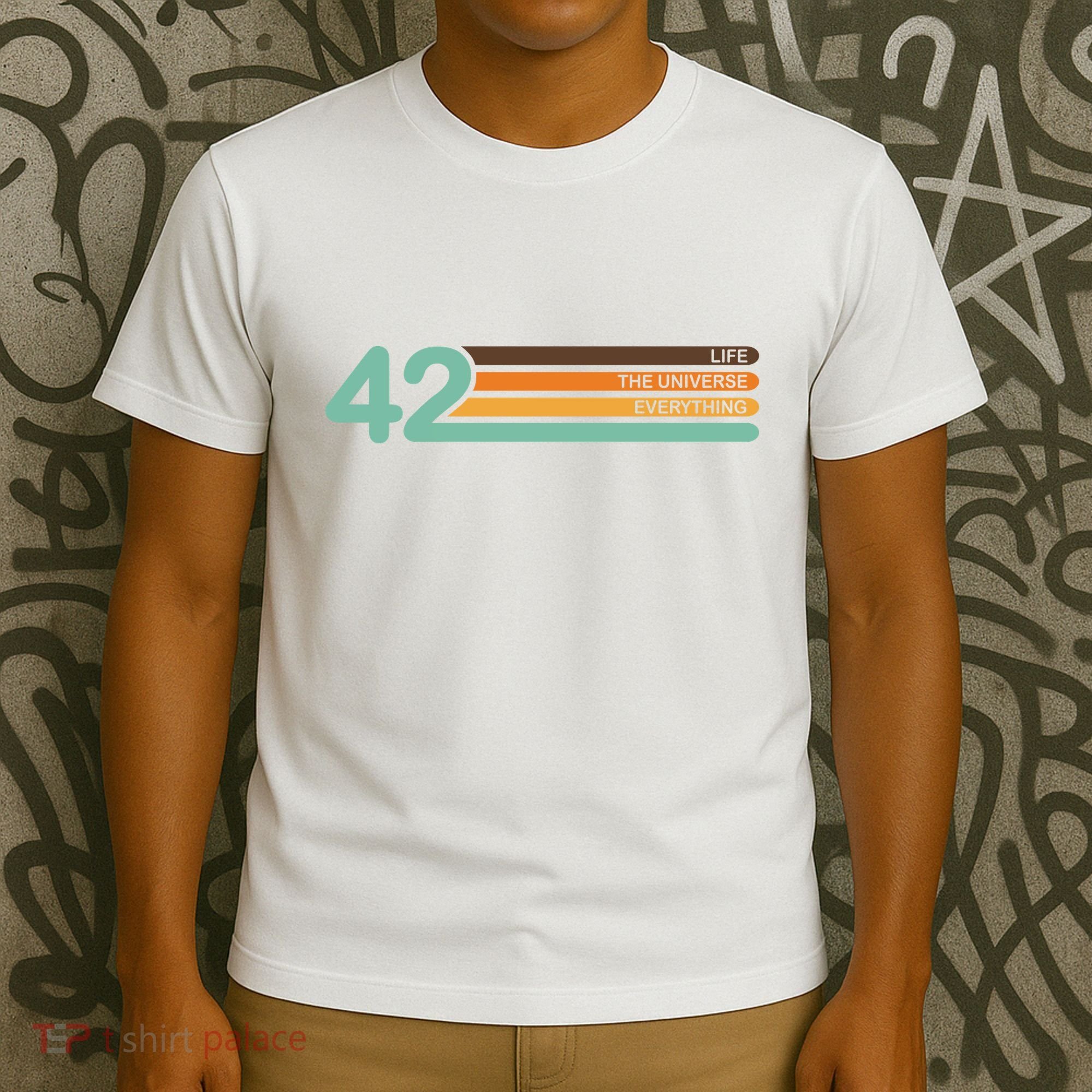 42 The Meaning Of Life Universe Everything Retro T-Shirt