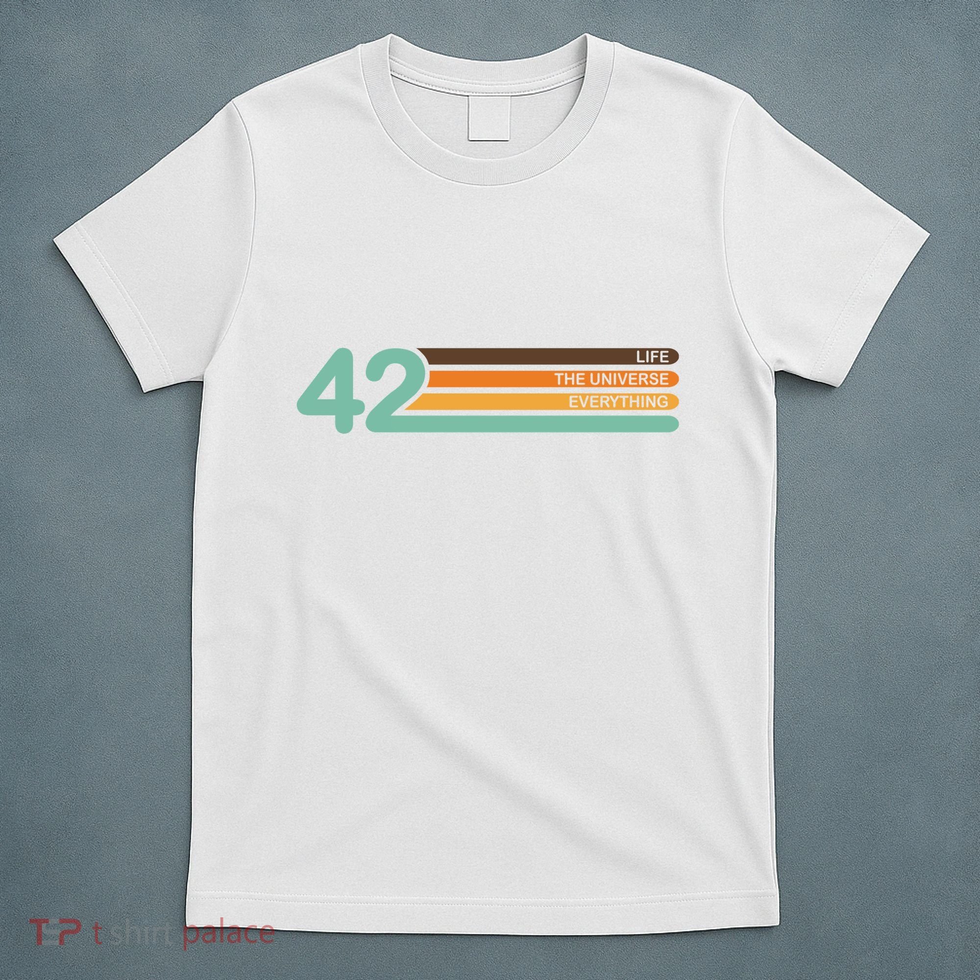42 The Meaning Of Life Universe Everything Retro T-Shirt