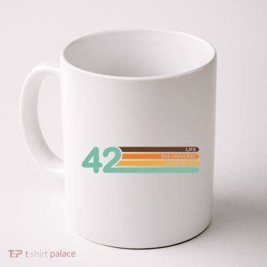 42 The Meaning Of Life Universe Everything Retro Coffee Mug