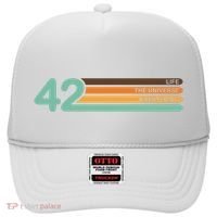 42 The Meaning Of Life Universe Everything Retro Hat thumb 0