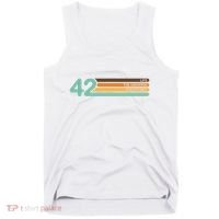 42 The Meaning Of Life Universe Everything Retro Tank Top thumb 0