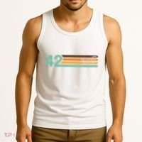 42 The Meaning Of Life Universe Everything Retro Tank Top thumb 3