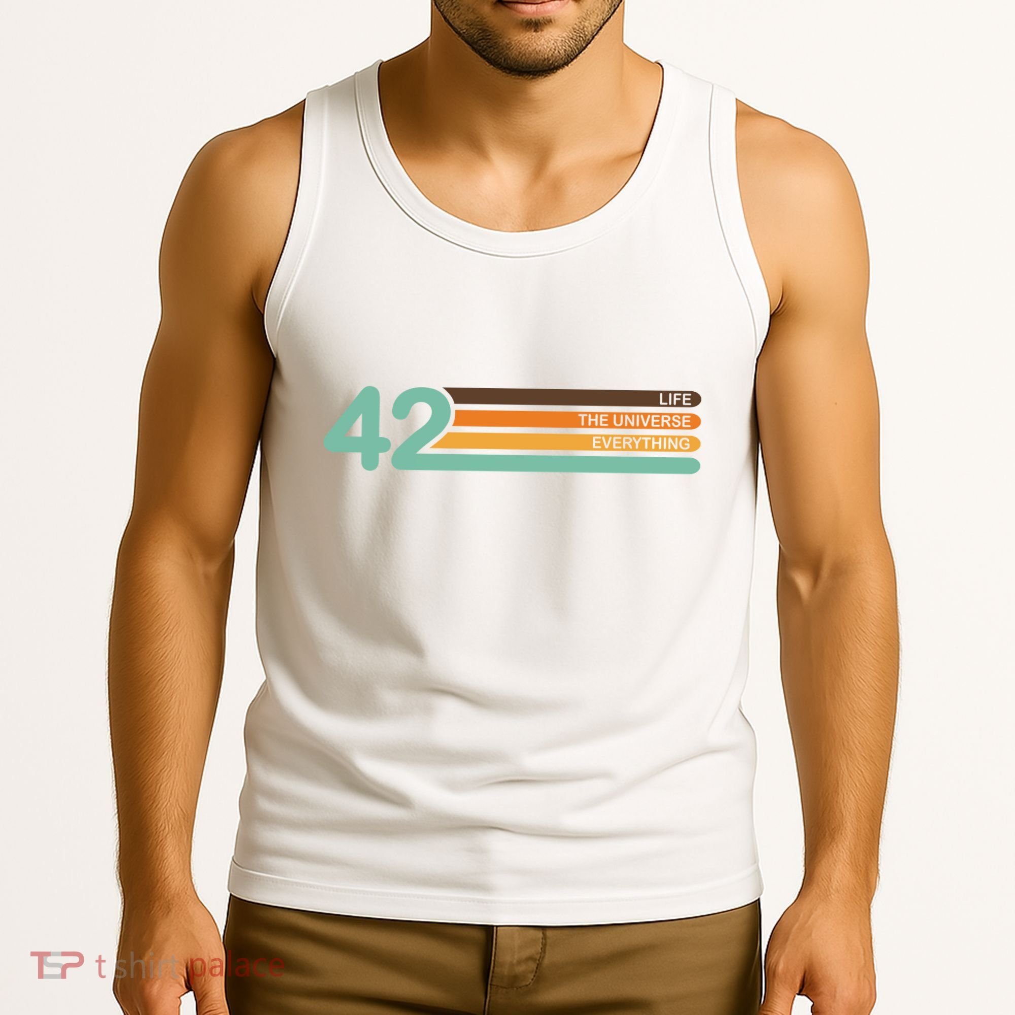 42 The Meaning Of Life Universe Everything Retro Tank Top