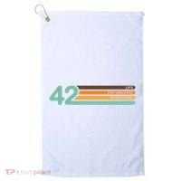 42 The Meaning Of Life Universe Everything Retro Golf Towel thumb 0