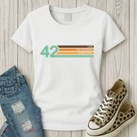 42 The Meaning Of Life Universe Everything Retro Women's T-Shirt thumb 3
