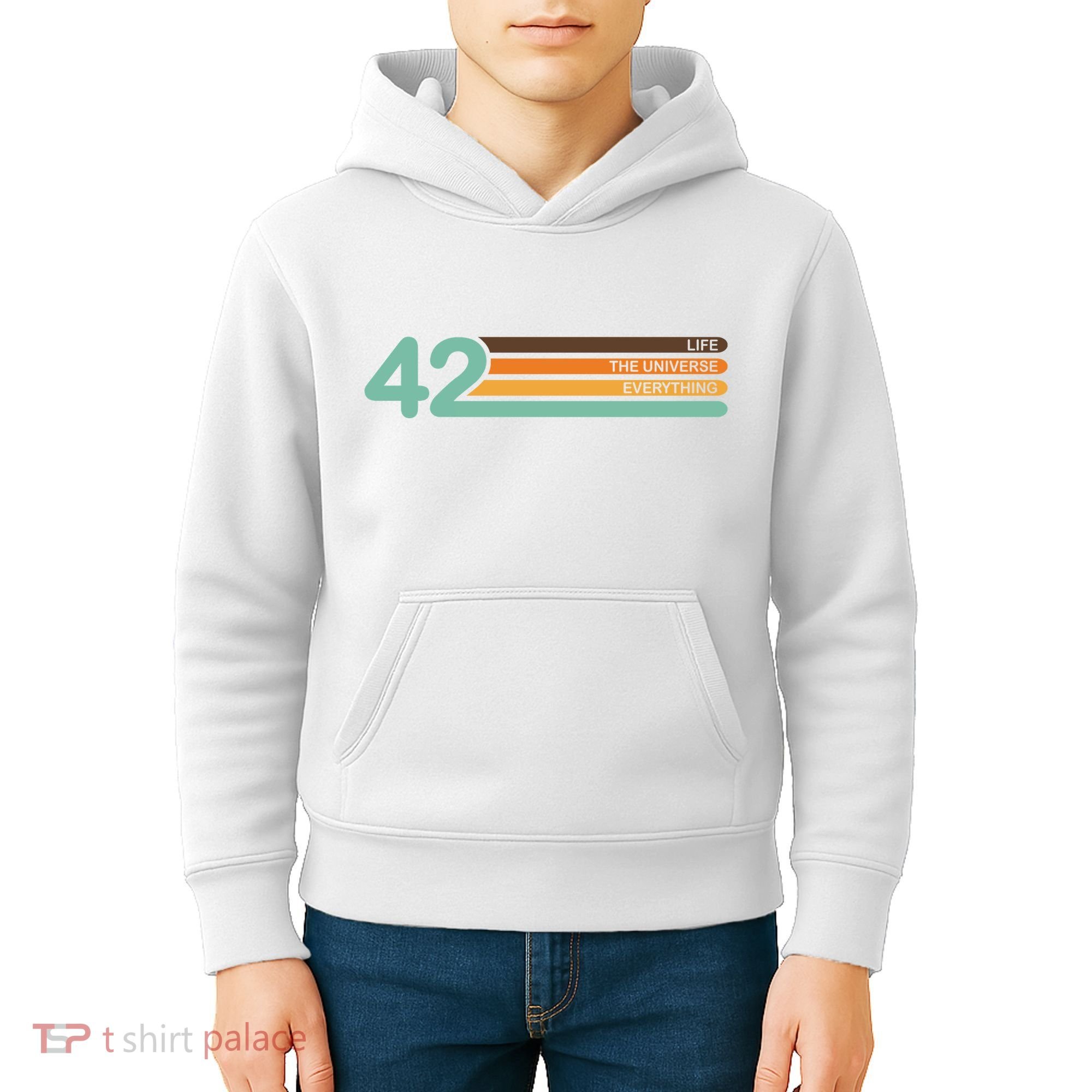 42 The Meaning Of Life Universe Everything Retro Kids Hoodie
