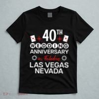 40th Wedding Anniversary In Las Vegas 40 Years Married T-Shirt thumb 5