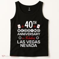 40th Wedding Anniversary In Las Vegas 40 Years Married Tank Top thumb 2